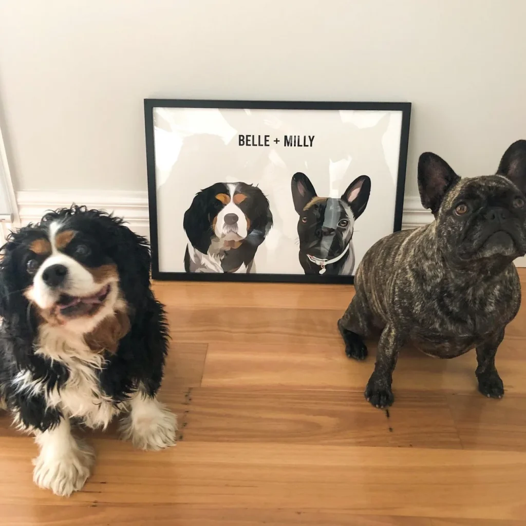 two pet portrait