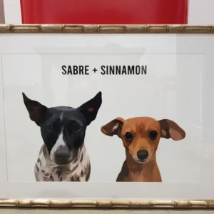 two pet portrait